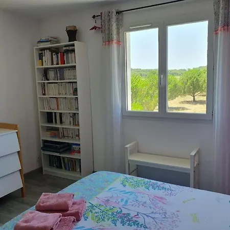 Sans Vis-a-vis Avec Vue Et Piscine Situee Entre Nimes Et Montpellier, A 20 Minutes Des Plages Aigues-Vives (Gard)