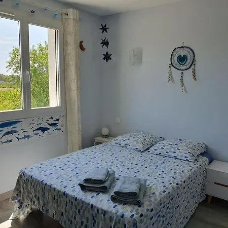 Sans Vis-a-vis Avec Vue Et Piscine Situee Entre Nimes Et Montpellier, A 20 Minutes Des Plages Villa